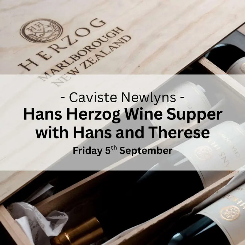 Hans Herzog Wine Dinner Event - September 5th Friday Evening